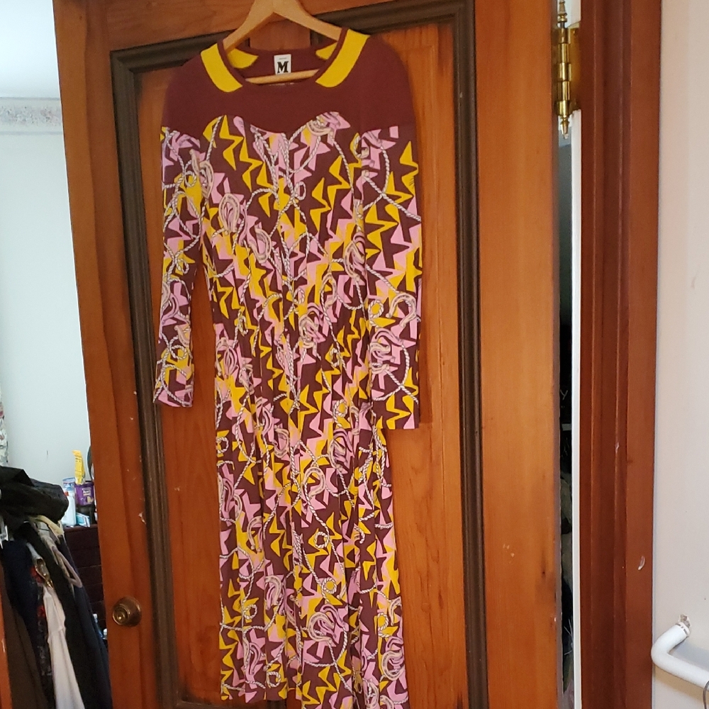 M by Missoni Vibrant Long Sleeve Dress